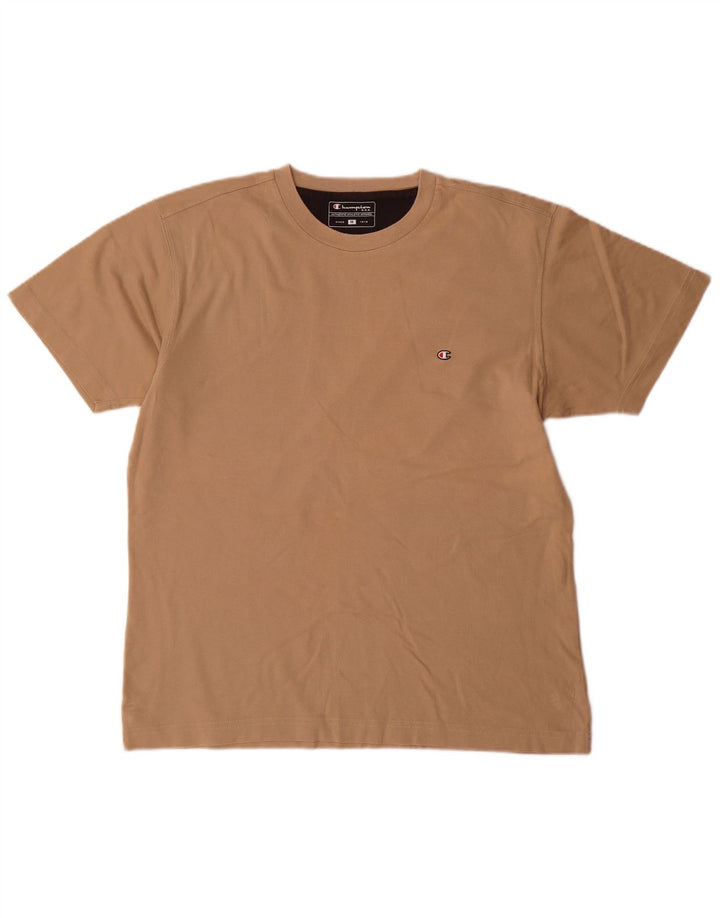 T-shirt da uomo CHAMPION Top in cotone beige medio