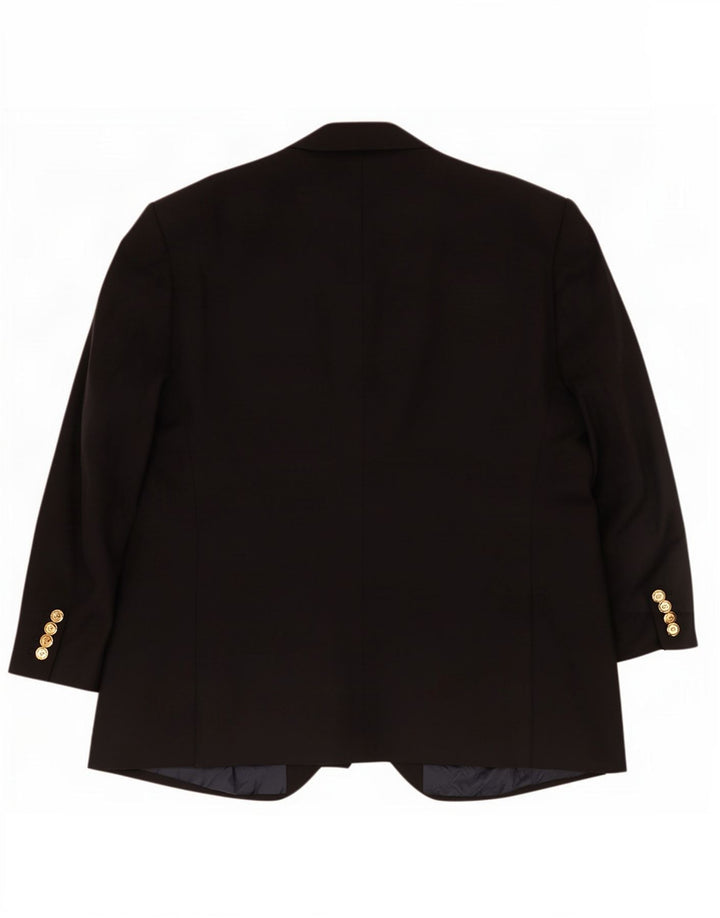 Giacca blazer corta a 2 bottoni Marks & Spencer da uomo UK 48 2XL Blu navy