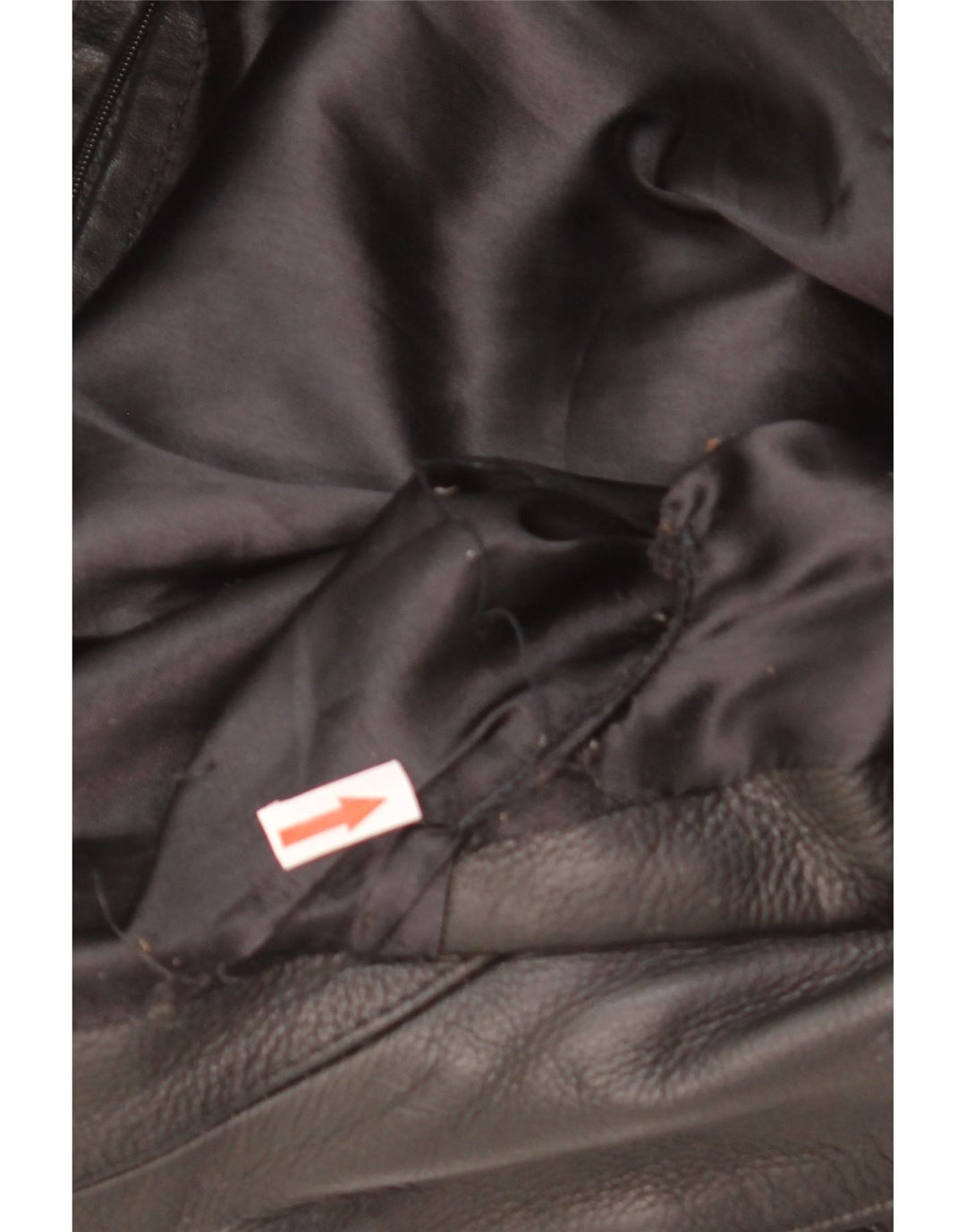 Giacca in pelle da motociclista vintage da uomo UK 38 in pelle nera media