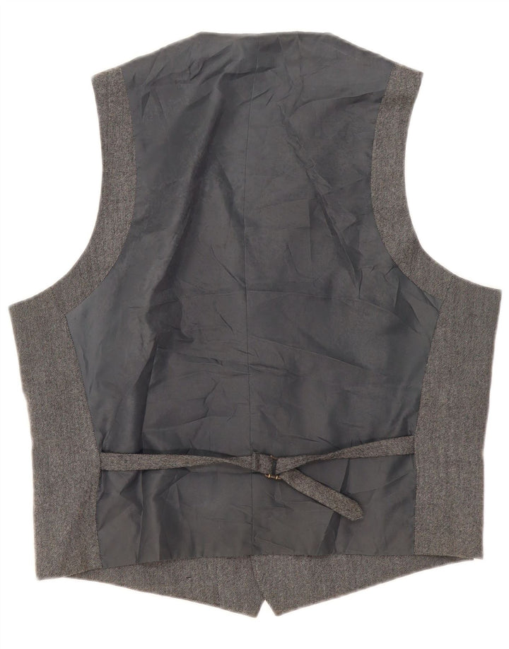 Gilet da uomo Marks & Spencer grande in lana grigia