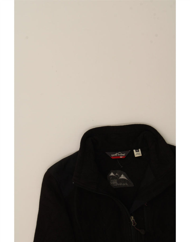 EDDIE BAUER Womens 1/4 Zip Fleece Jacket UK 14 Medium Black Polyester Vintage Eddie Bauer and Second-Hand Eddie Bauer from Messina Hembry 