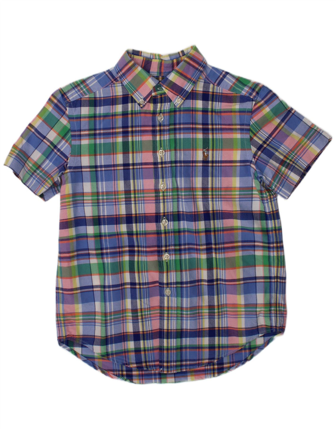 POLO RALPH LAUREN Maglia Bambino 7-8 Anni Piccolo Plaid Multicolore