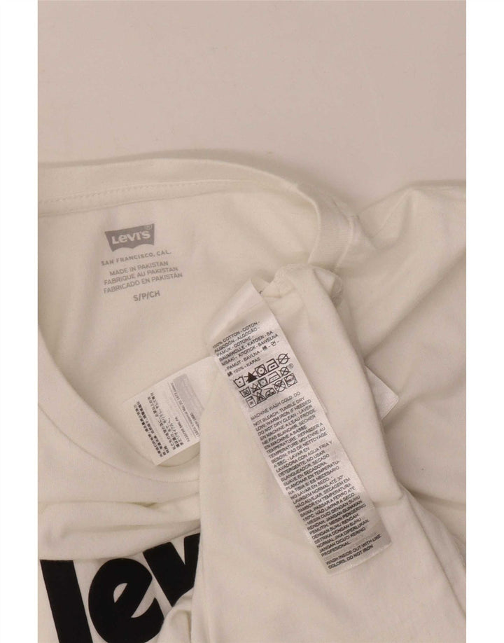 T-shirt grafica da uomo Levi's Top piccola in cotone bianco