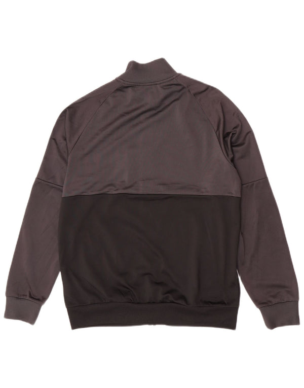Giacca da tuta da ragazzo Adidas 13-14 anni in poliestere color block grigio