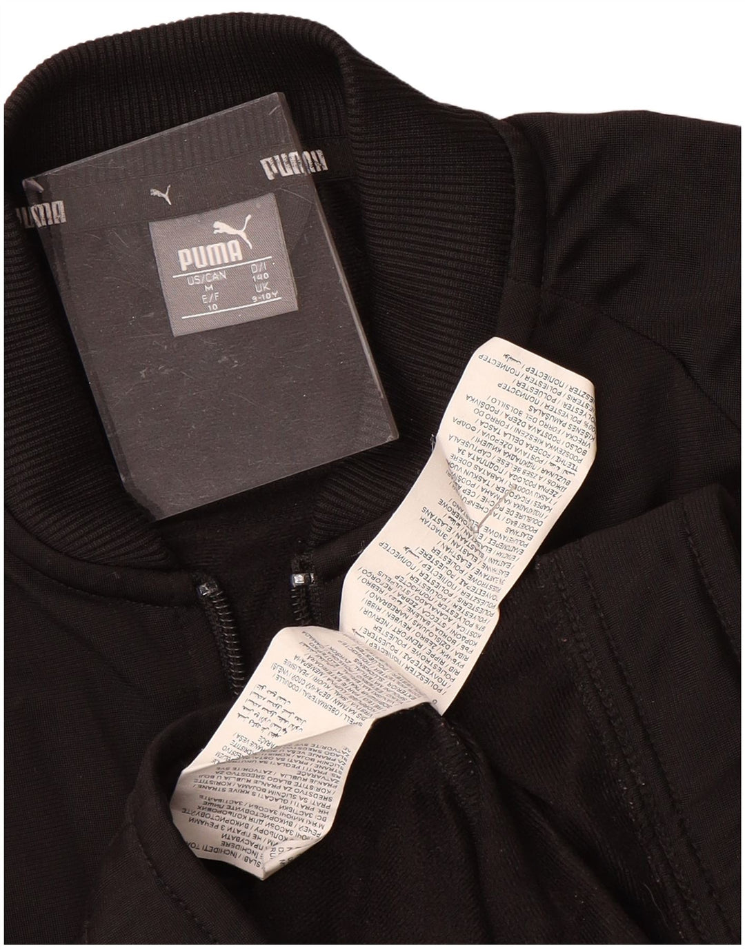 Giacca della tuta da ragazzo PUMA 9-10 anni Poliestere color block nero