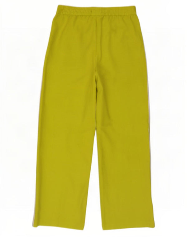 Pantaloni casual a gamba larga da donna Marks & Spencer UK 12 Medium W30 L29 Verde