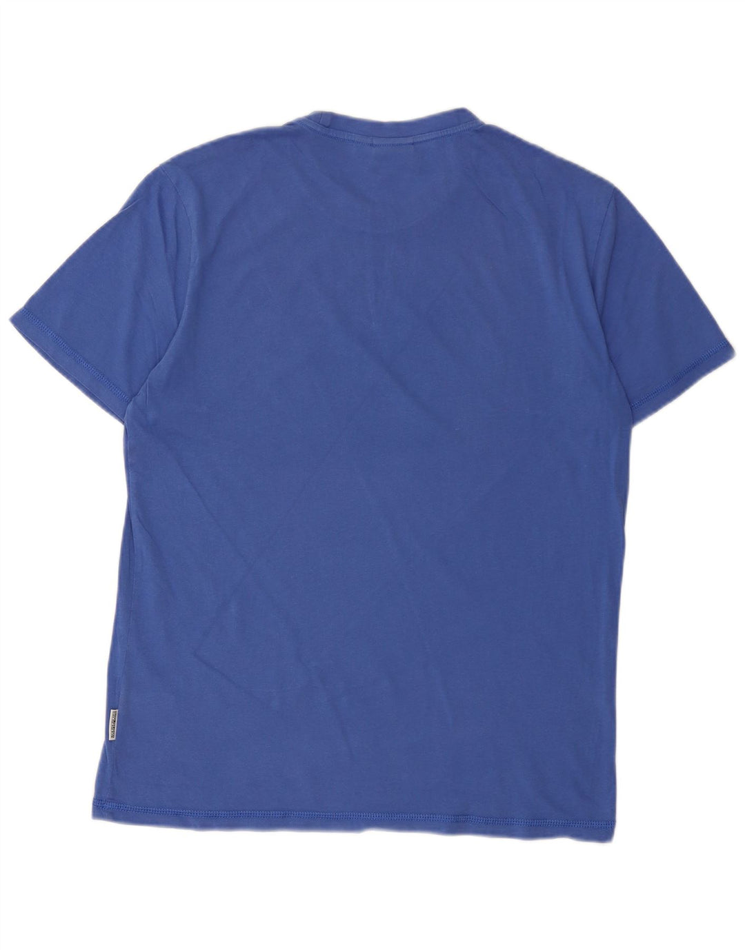 T-shirt grafica da uomo Napapijri Top grande in cotone blu