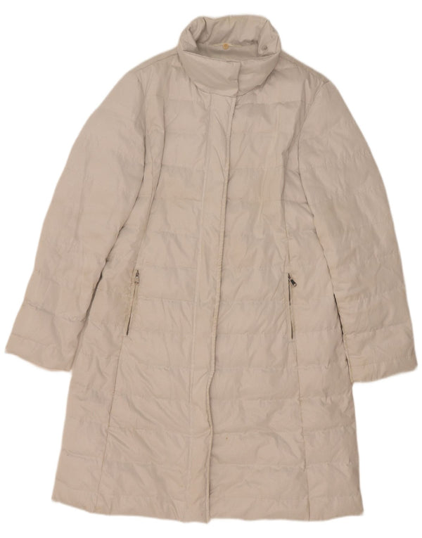 Cappotto imbottito da donna Marella UK 12 Poliestere bianco medio