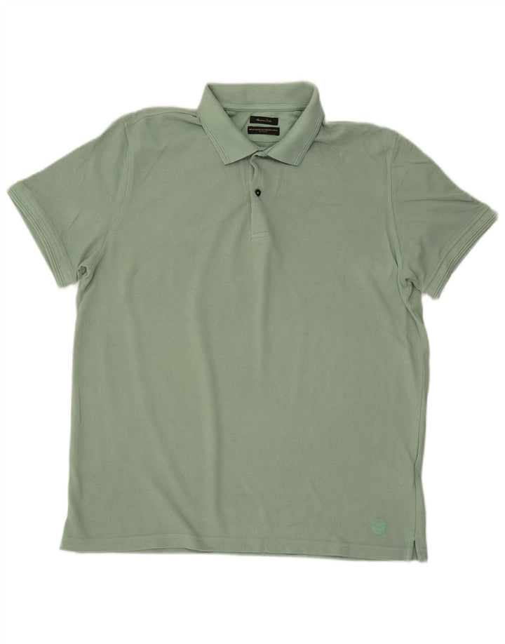 Polo Uomo MASSIMO DUTTI Large Verde Cotone
