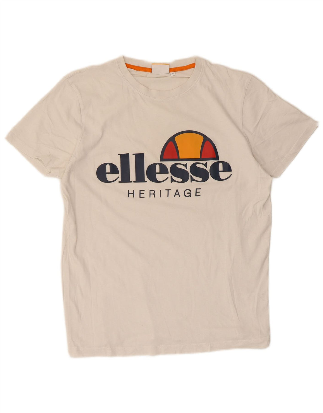 T-shirt grafica da uomo Ellesse Heritage Top piccola in cotone bianco