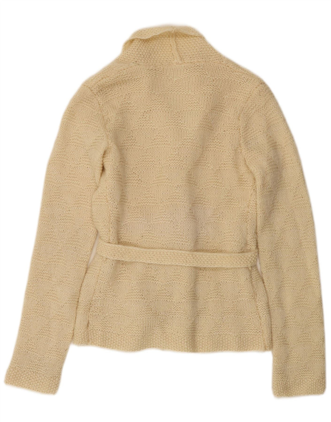 Maglione cardigan da donna vintage UK 14 Beige medio