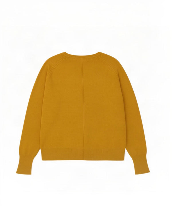 Maglione maglione oversize con scollo a barca da donna Zara UK 10 piccolo giallo