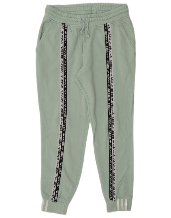 Adidas Pantaloni da tuta con grafica da donna Joggers UK 12 Cotone verde medio