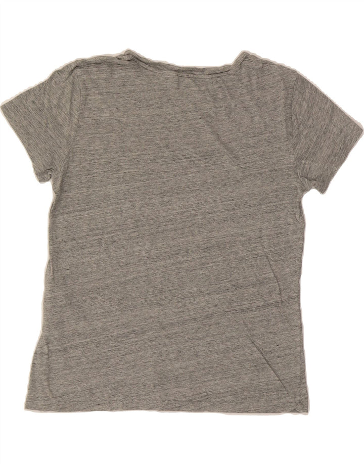 LEVI'S Womens Graphic T-Shirt Top UK 10 Small Grey Cotton Vintage Levi's and Second-Hand Levi's from Messina Hembry 