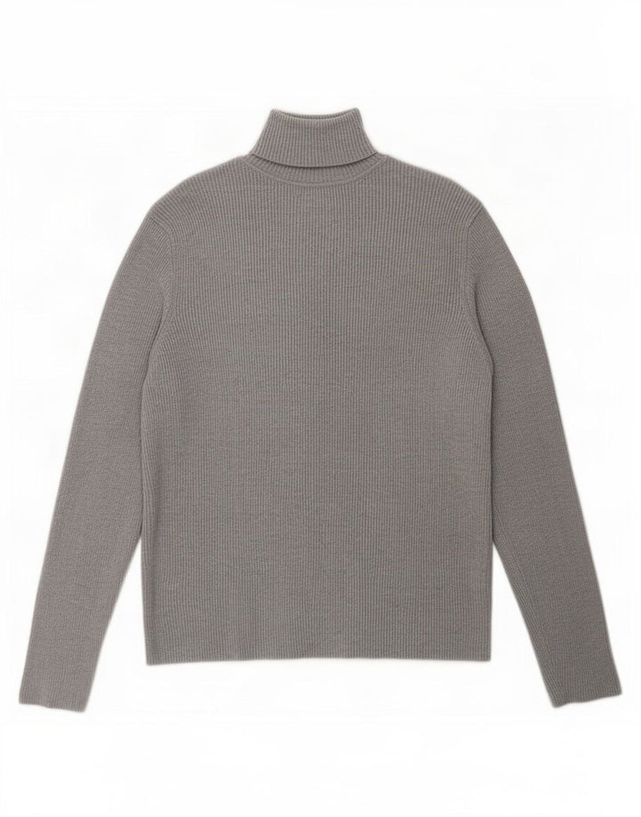 Top camicetta da donna Marks & Spencer UK 14 grande viscosa grigia