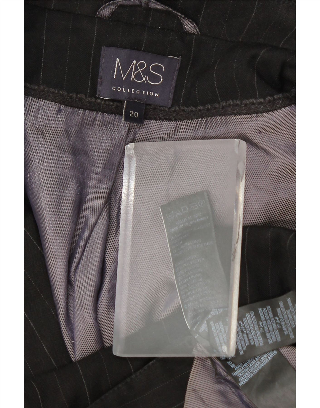 Giacca blazer a 1 bottone Marks & Spencer da donna UK 20 2XL Gessato grigio
