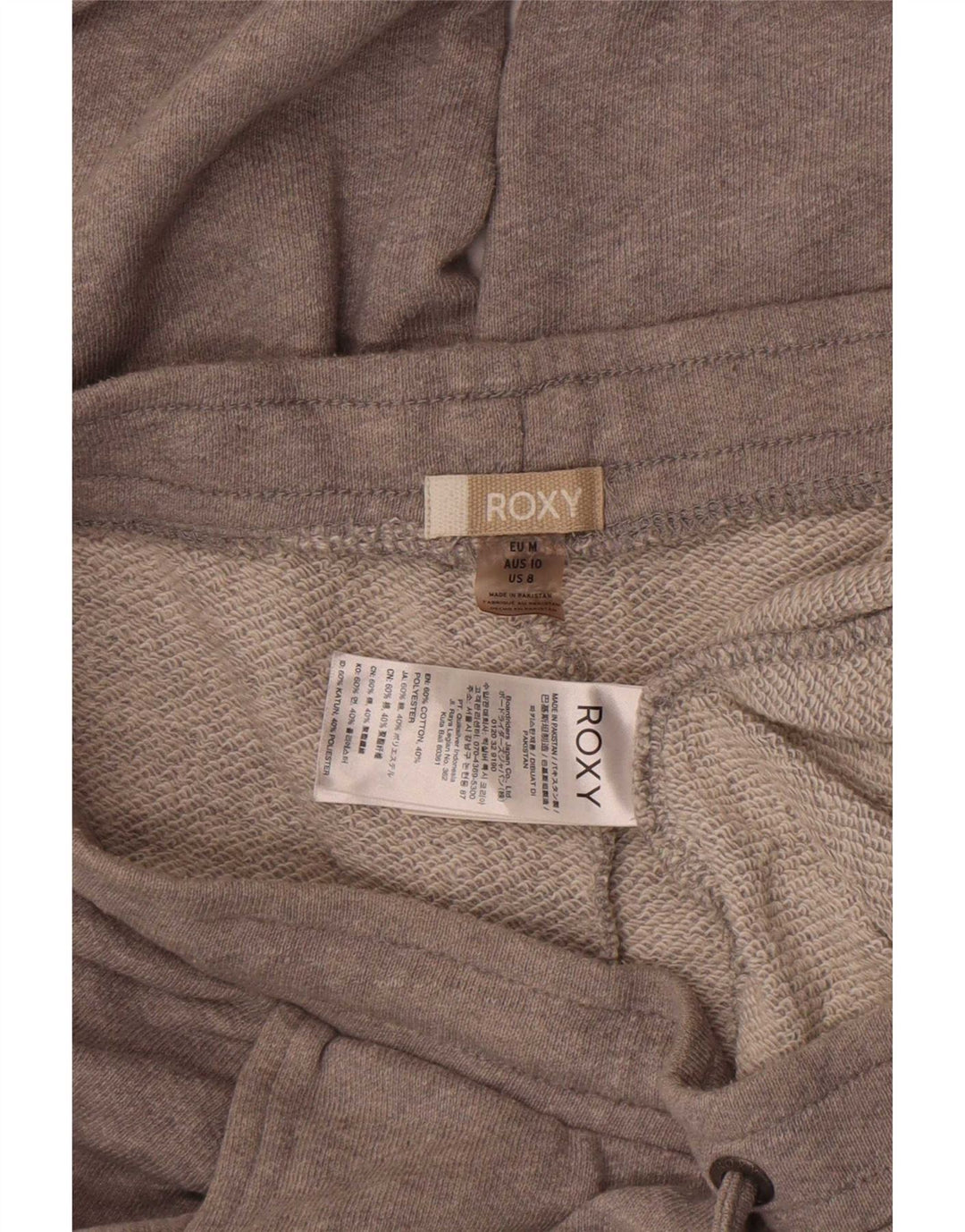 Pantaloni da tuta da donna Roxy Joggers UK 12 Cotone grigio medio