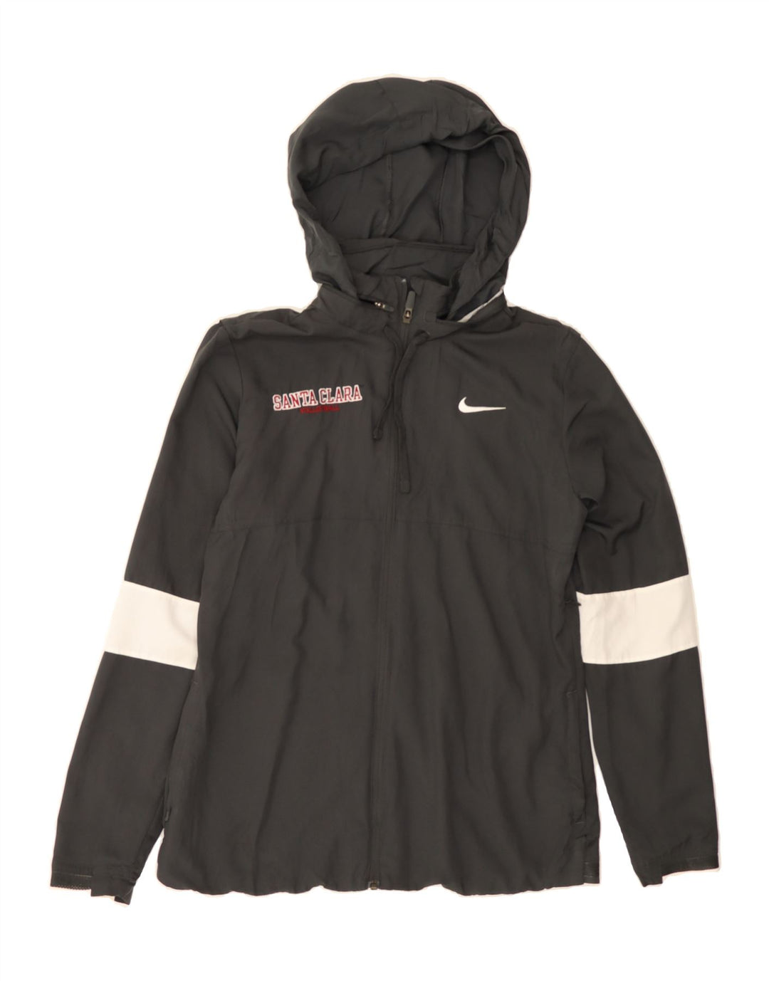 NIKE Womens Dri Fit Tracksuit Top Jacket UK 14 Medium Grey Colourblock Vintage Nike and Second-Hand Nike from Messina Hembry 