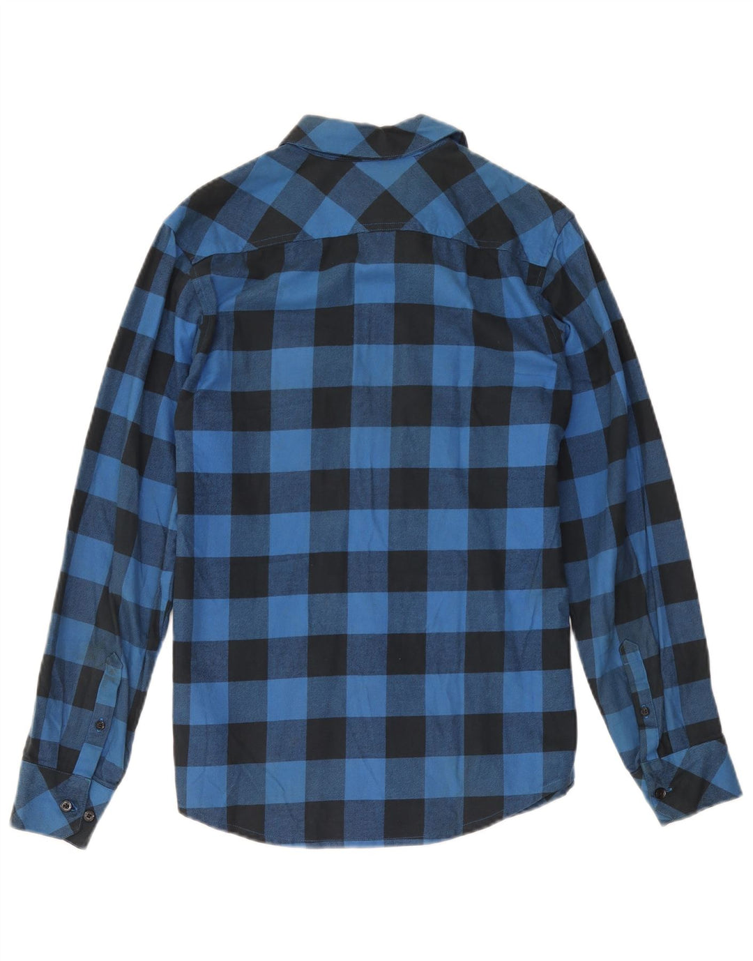 Camicia in flanella da uomo Adidas piccola in cotone a quadretti blu