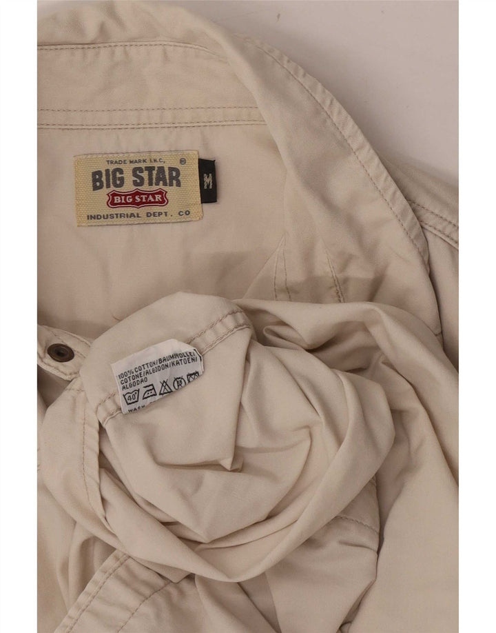 Camicia western da uomo Big Star in cotone beige medio