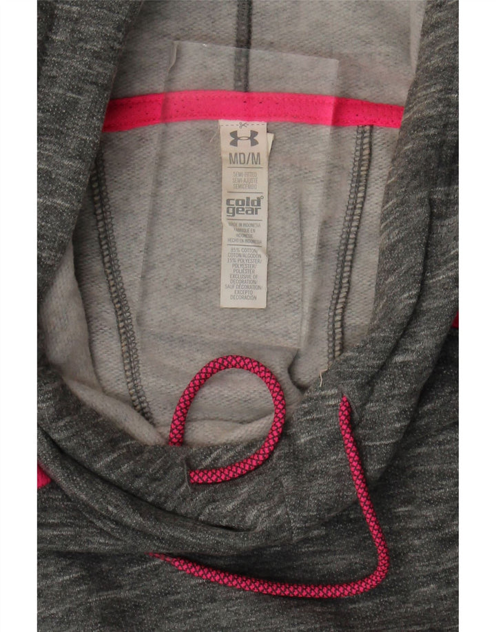 Felpa con cappuccio Under Armour da donna Cold Gear UK 14 Colorblock grigio medio