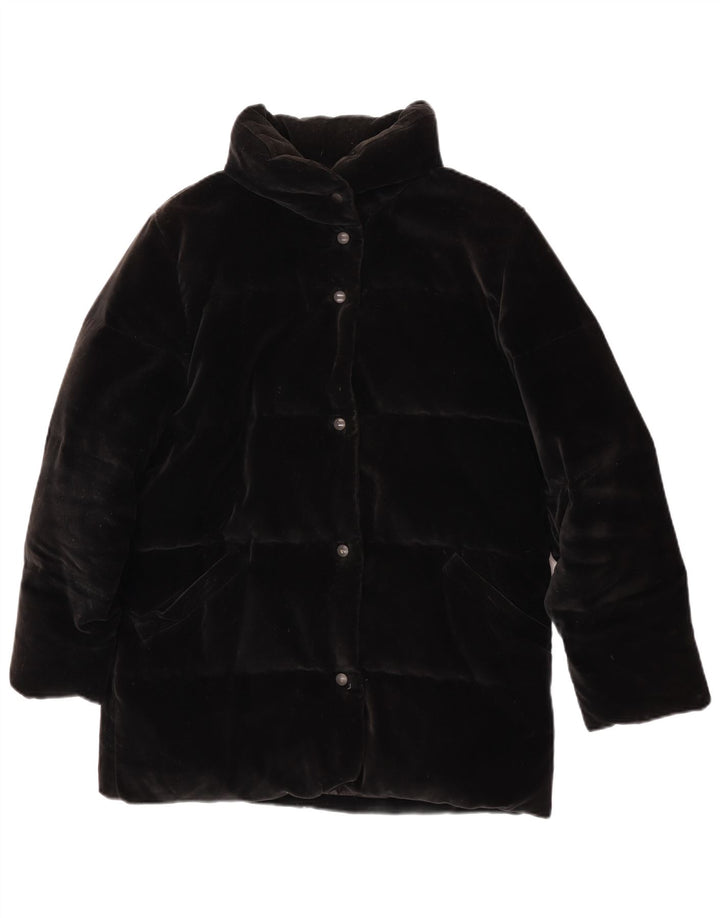 Moncler Giacca imbottita oversize in velluto da donna taglia 0 XS cotone nero