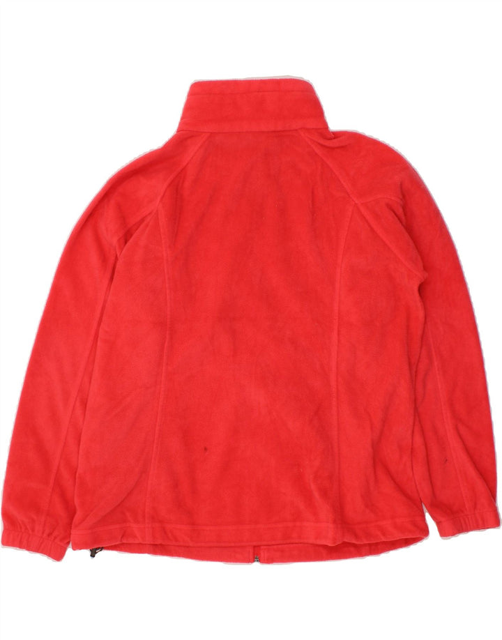 COLUMBIA Womens Fleece Jacket UK 18 XL Red Polyester Vintage Columbia and Second-Hand Columbia from Messina Hembry 