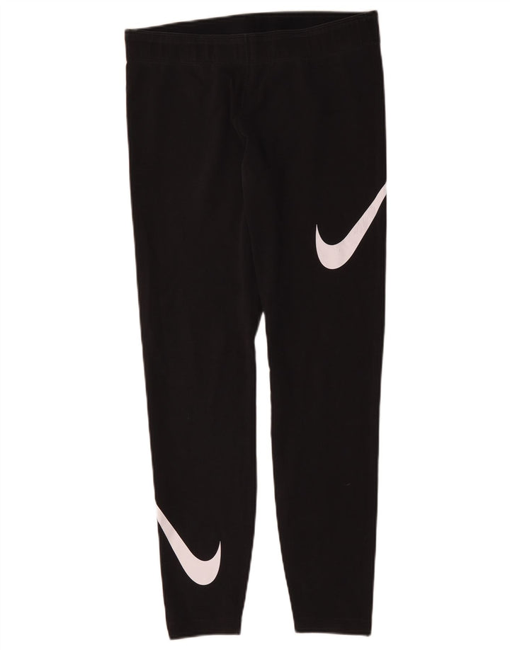Leggings grafici da donna Nike UK 14 grande poliestere nero