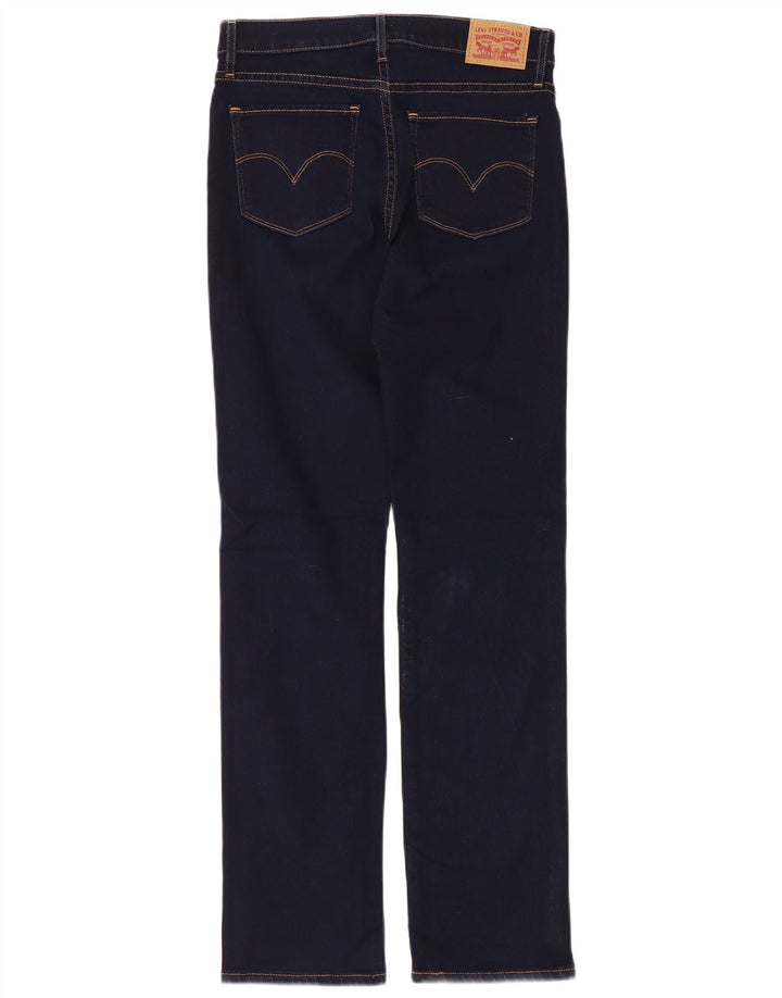 Jeans dritti modellanti da donna 314 Levi's W27 L29 cotone blu navy