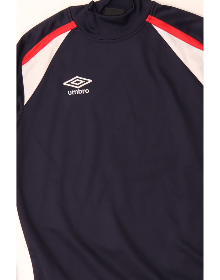 Felpa da uomo Umbro Jumper XS Blu navy Colourblock poliestere