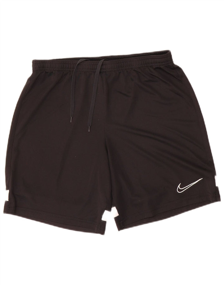 Pantaloncini sportivi Nike Dri Fit da uomo, colore nero medio, in poliestere color block