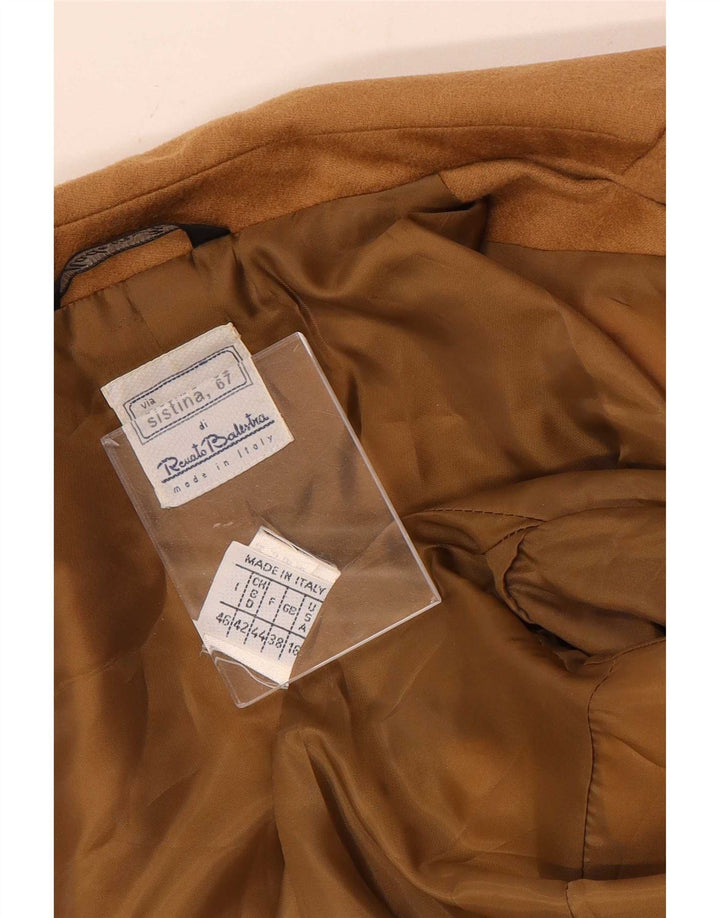 Giacca Blazer 3 Bottoni Donna Renato Balestra IT 46 Large Marrone Lana