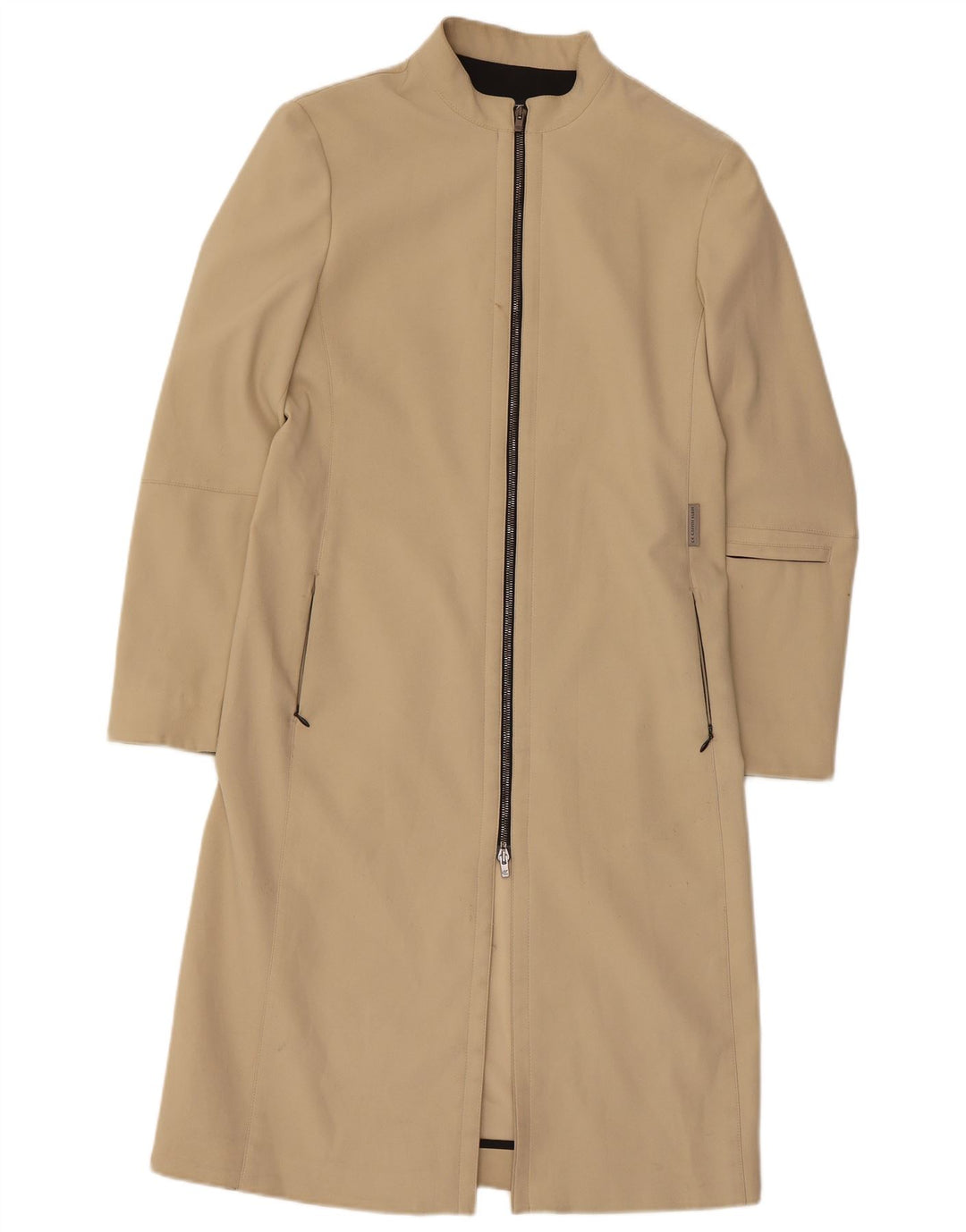 Cappotto da donna Calvin Klein EU 42 Large Beige Poliestere