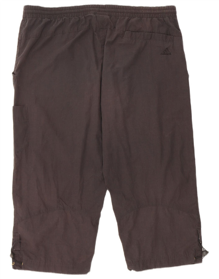 Pantaloncini sportivi da uomo Adidas Bermuda grandi neri in poliestere