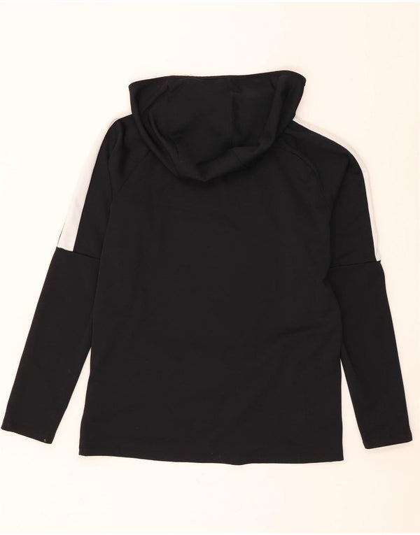 Maglia da uomo Nike Dri Fit con cappuccio a maniche lunghe, poliestere color block medio nero