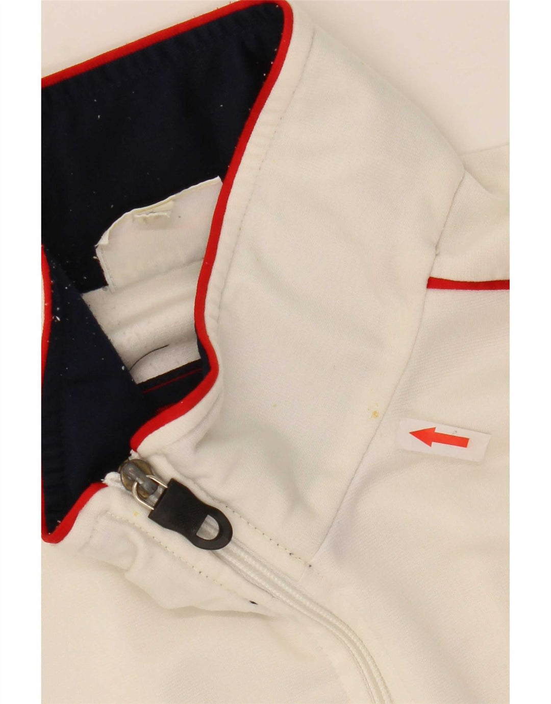 Giacca da ginnastica da uomo Reebok grande in poliestere color block bianco