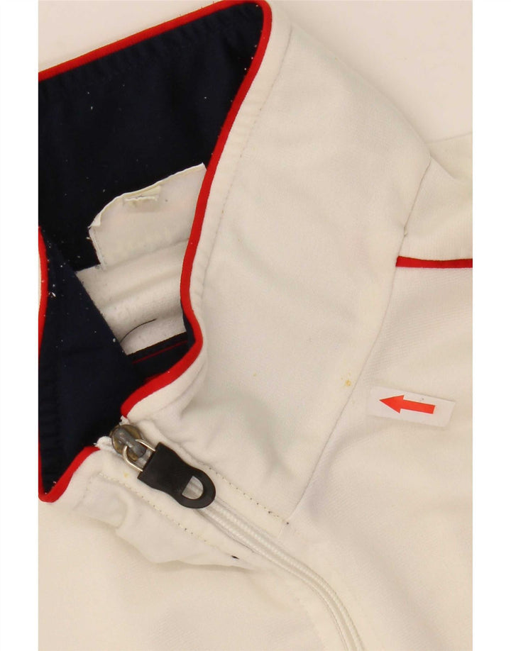 Giacca da ginnastica da uomo Reebok grande in poliestere color block bianco