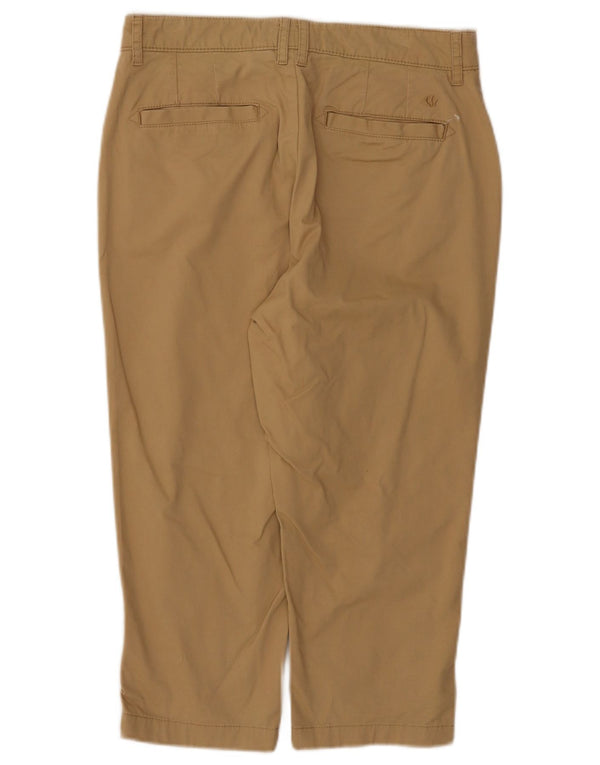 Pantaloni Capri da donna Fat Face UK 10 Small W30 L20 Cotone beige