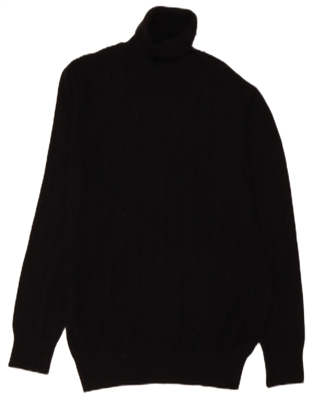 Maglione Zara da uomo con collo alto e viscosa nera media