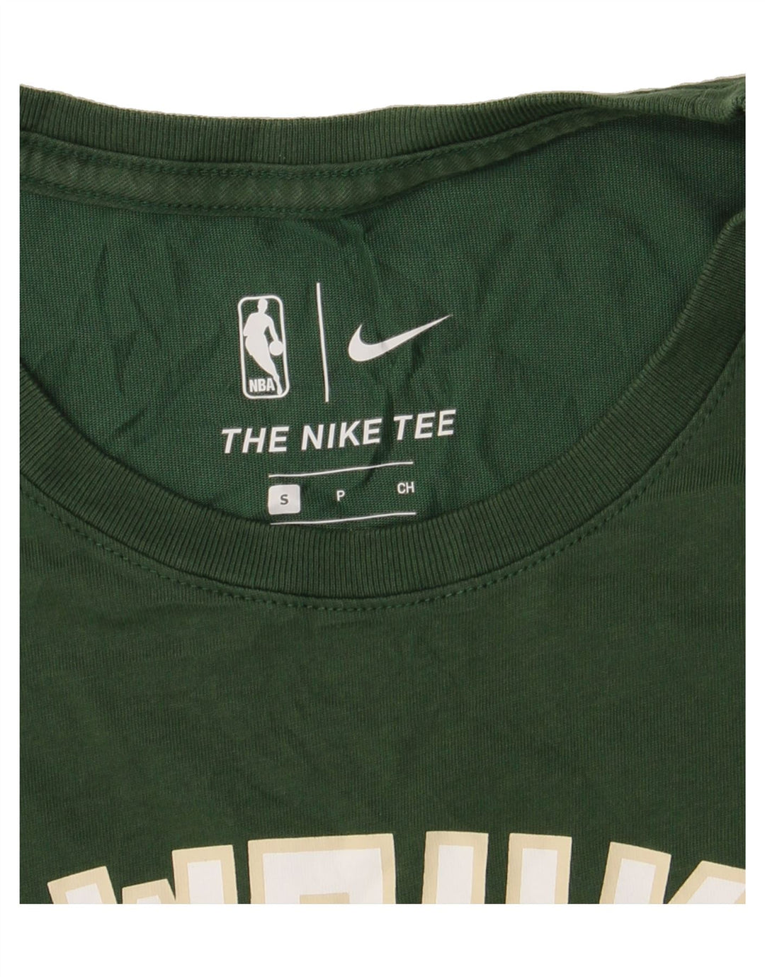 NIKE Mens Milwaukee 34 Graphic T-Shirt Top Small Green Vintage Nike and Second-Hand Nike from Messina Hembry 