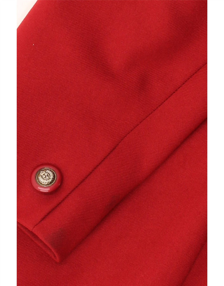 EASTEX Womens 4 Button Blazer Jacket UK 16 Large Red Polyester Vintage Eastex and Second-Hand Eastex from Messina Hembry 