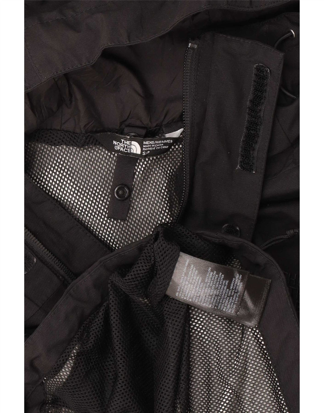 Giacca antipioggia con cappuccio da uomo The North Face UK 36 Small Nylon nero