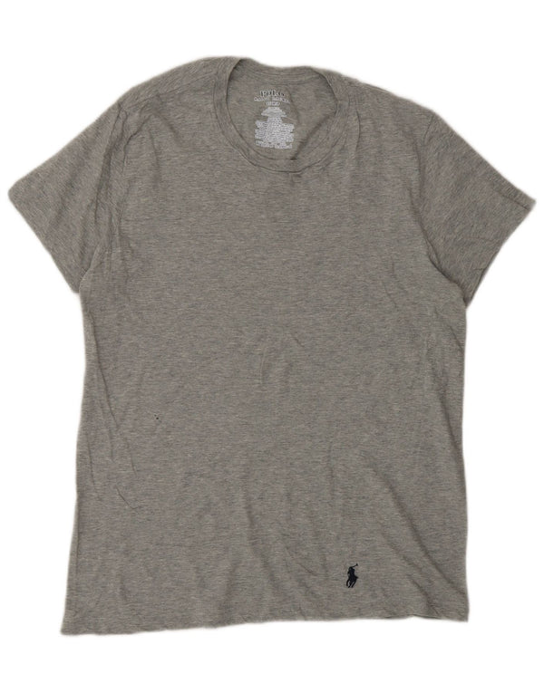 Polo Ralph Lauren T-shirt da uomo dalla vestibilità classica, piccola, in cotone grigio