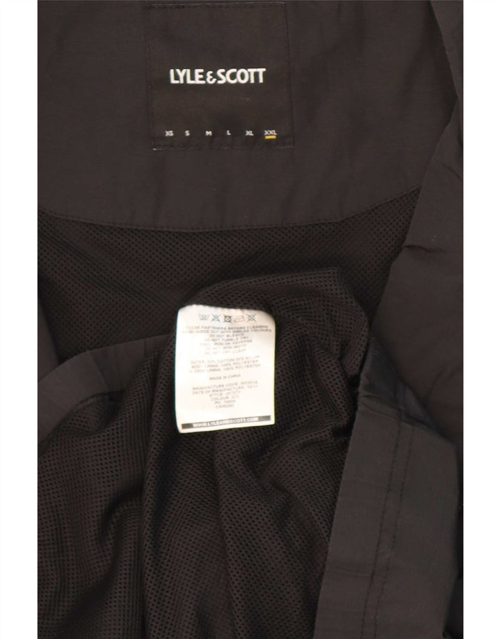 Giubbotto bomber da uomo Lyle & Scott UK 44 2XL cotone nero