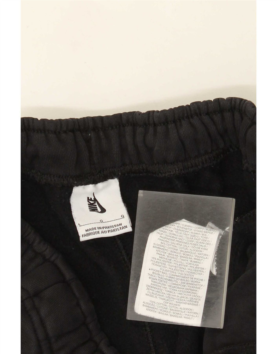 Pantaloni da tuta da uomo Nike Joggers grandi in cotone nero