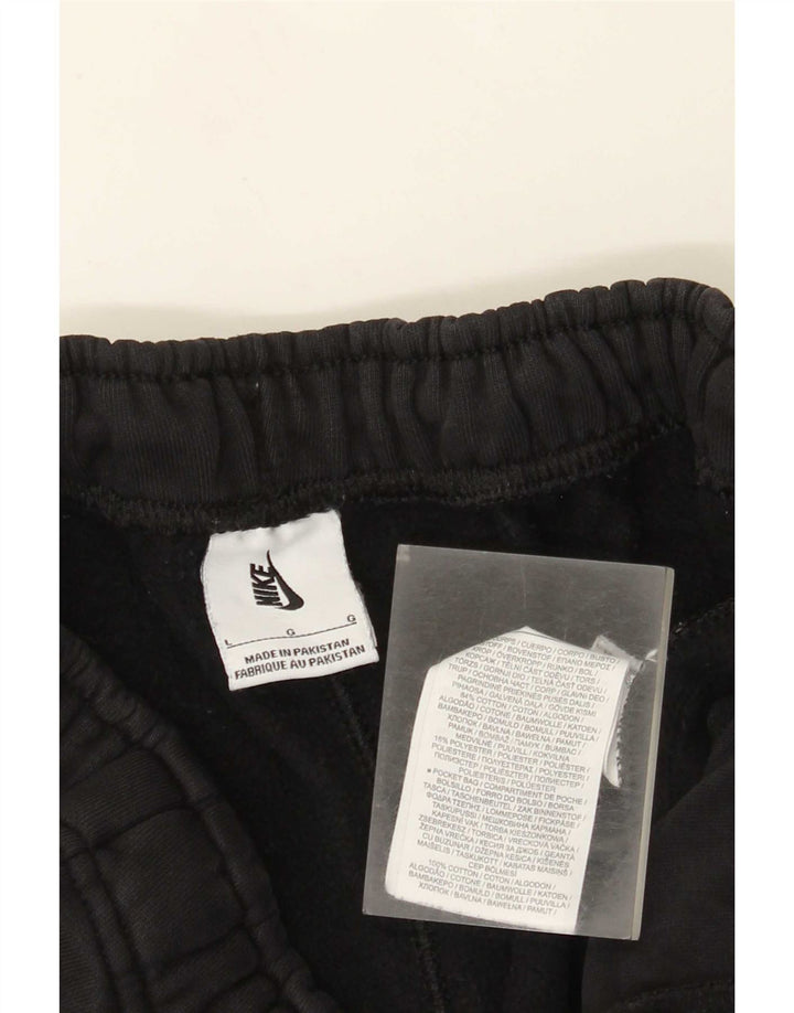 Pantaloni da tuta da uomo Nike Joggers grandi in cotone nero
