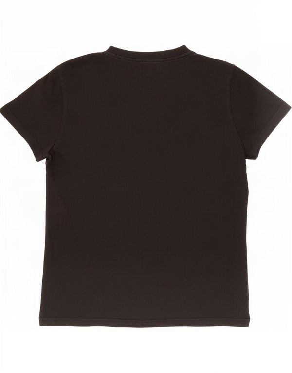 T-shirt grafica da donna Adidas Top UK 12/14 cotone nero medio