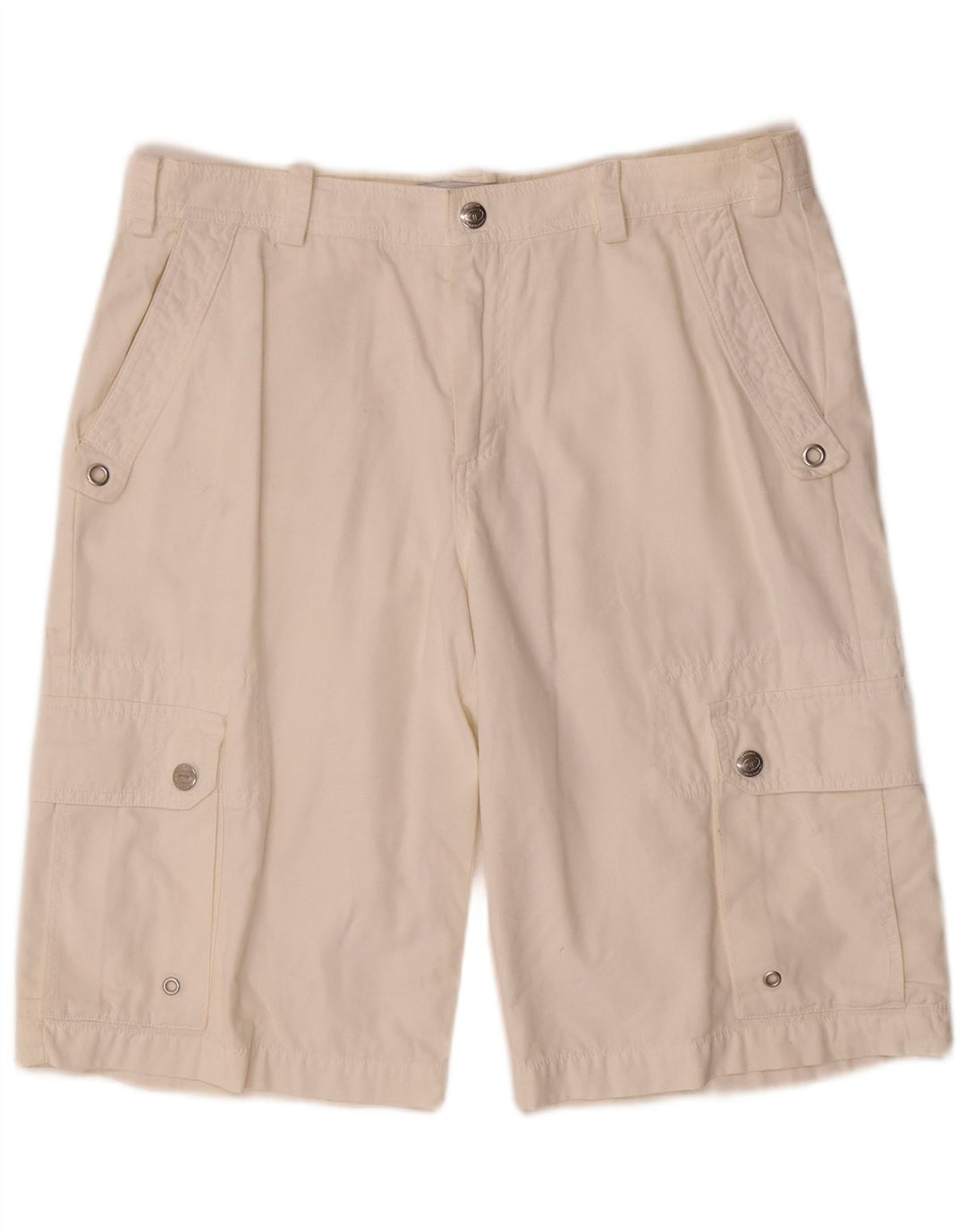Pantaloncini cargo da uomo Sergio Tacchini W32 bianco medio