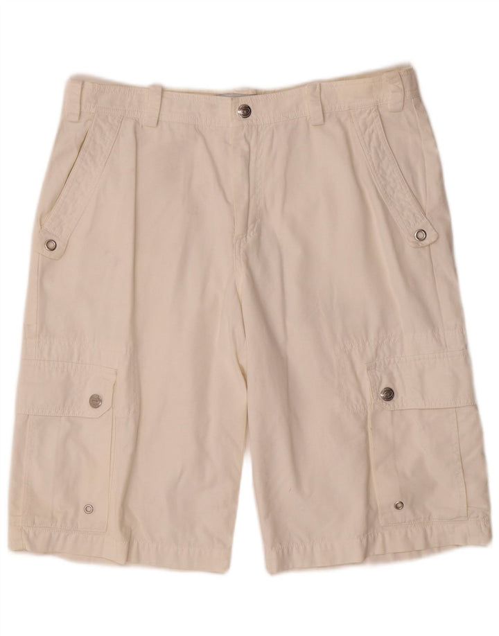 Pantaloncini cargo da uomo Sergio Tacchini W32 bianco medio
