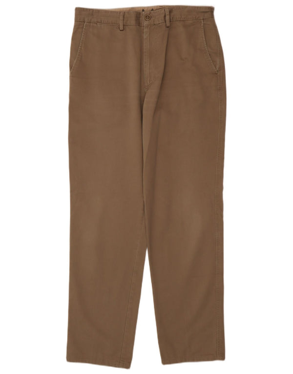 Pantaloni chino dritti da uomo Avirex W34 L33 in cotone beige